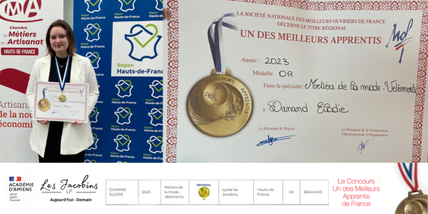 Médaille D’or Régionale Au Concours « Un Des Meilleurs Apprentis De ...